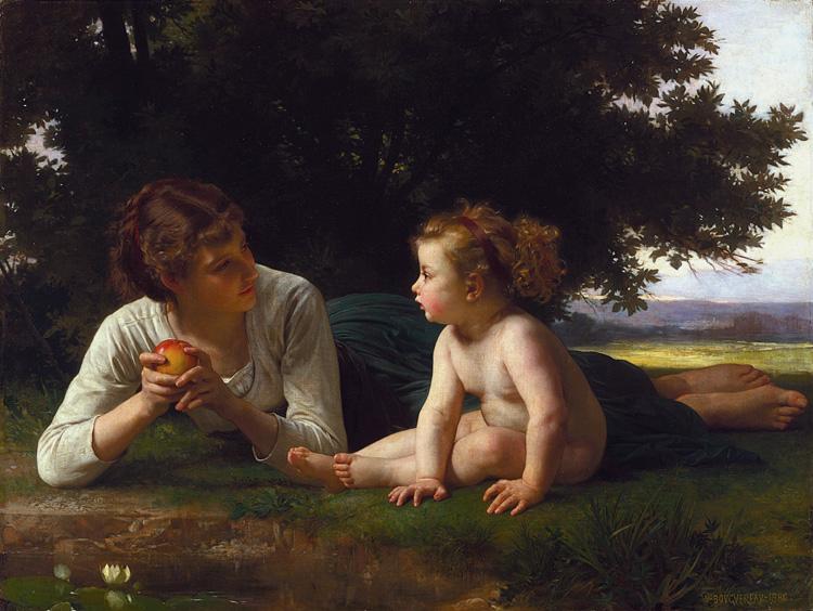 Adolphe William Bouguereau Temptation (mk26)